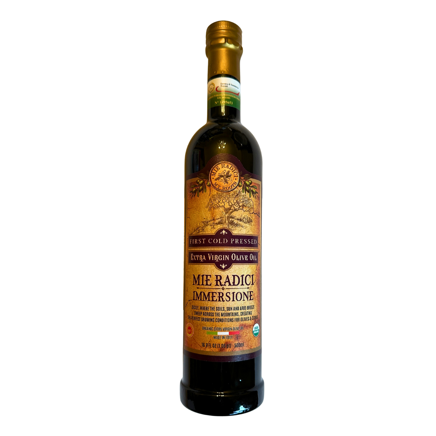 Mie Radici First Cold Pressed, Organic Extra Virgin Olive Oil